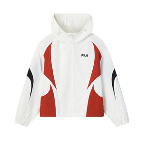 
Han Suxi's same style FILA official women's jacket 26 new summer contrast color sun protection cool loose hooded top