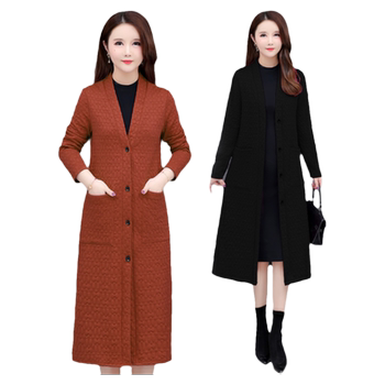 Lan Simeng silk cotton mid-length retro jacket
