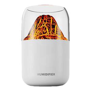 Simulated charcoal fire humidifier with large fog volume and small firewood humidifier USB ambient light home bedroom gift