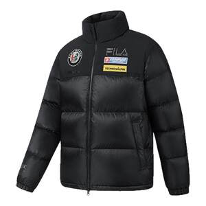 
FILA Official Men's Down Jacket 2025 Winter New Ski Sports Contrast Color Stand Collar Warm Jacket