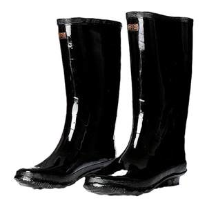 Shanghai Double Money Brand Construction Site Working Men and Women's Rubber Rain Shoes Beef tendon bottom rain boots in the middle of the rain boots
