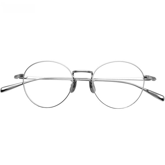 
Japanese Chiyoko handmade glasses frame for women with myopia, ultra-light pure titanium, retro round frame, small face, men's glasses frame 8101