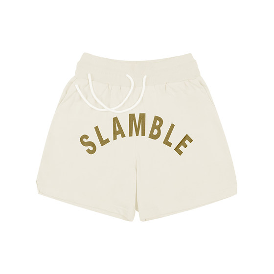 SLAMBLE summer new shorts, men's and women's hair circles embroidery trendy sports pants loose basketball pants pants