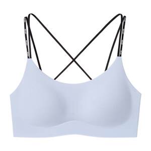 
Yu Shuxin's same style ubras no size beautiful back hot girl letter shoulder straps traceless nipples new bra underwear