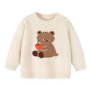
[Joint Brand] Mini Balabala Boys and Girls Sweater Baby Red New Year Knitted Sweater Top Thickened Spring Style