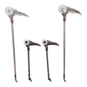 
Peace Elite peripheral PU material large war scythe broken blade can rotate unedged children's toy weapon model