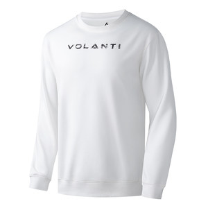 
VOLANTI sports sweatshirt round neck autumn and winter new tops for couples solid color long-sleeved casual sports