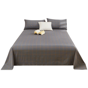 
Class A pure cotton bed sheet single piece pure cotton 100 thick quilt dormitory single washed cotton pillowcase three-piece set spring thickening