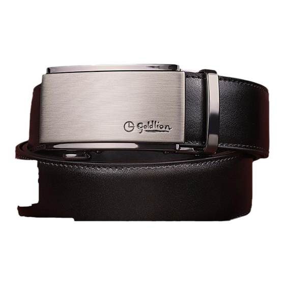 Jinlilai belt men's genuine leather belt 2025 new men's high-end gift box genuine first layer cowhide trousers belt