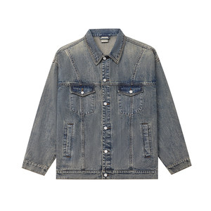 
MAD official Michael Rod heavy-duty wash classic color American casual spring and autumn jacket denim jacket men