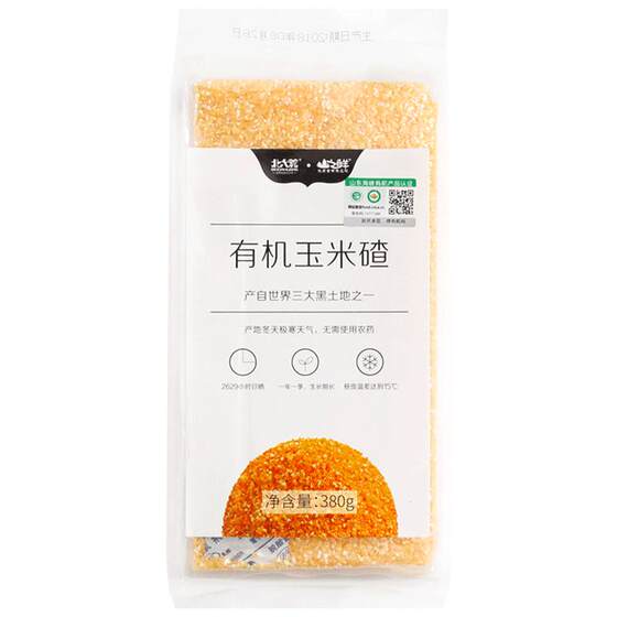
Fresh from the mountains, fresh from the Dahuang Mountains, organic corn ballast, Northeast Heilongjiang miscellaneous grains and coarse porridge 380g/2 bags