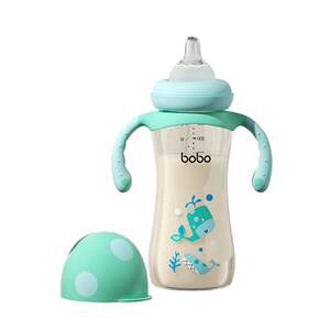 BOBO newborn baby anti -flatulence PPSU bottle one year old 6 months, 2 years old, 3 years old, pipe bottle