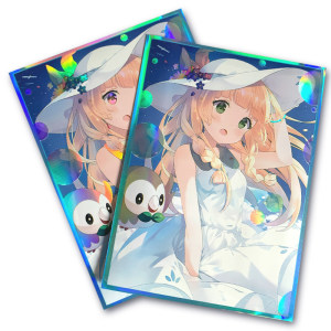 Pokémon Card Set PTCG Wanzhi WS Card DTCG board game card protective set flash set anime surrounding girl set
