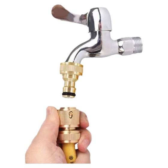 Copper water pipe joint 4 -point threaded standard connection water connection fully automatic washing machine water faucet car washing water gun joint