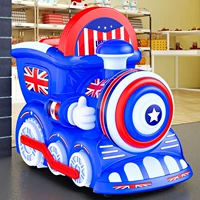 Электрическая игрушка с монетами, детская качающаяся машина, музыкальная сетка для волос домашнего использования, поезд, новая коллекция, популярно в интернете, в британском стиле
