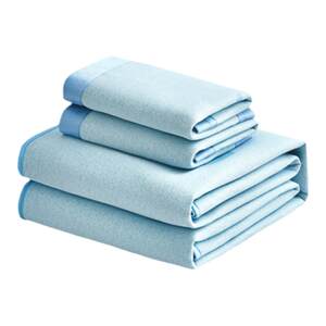 Luolai Children's Category A maternal and infant grade machine washable summer ice silk mat sheets and fitted sheets three-piece kindergarten dormitory set