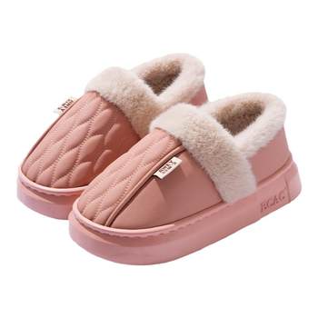 Cotton slippers women's winter waterproof bag heel 2025 new style