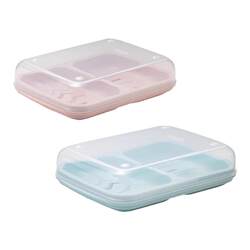 Camellia double compartment soap box with lid large household drain rack portable soap student dormitory double layer soap box