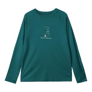 
Gulu Diary Children's Printed Tensil T-shirt Autumn Base Shirt Bones and Girls Boneless Seamless Breathable Long Sleeve Versatile Casual