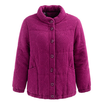 
Mother's winter short cotton coat 60 years old middle-aged and elderly