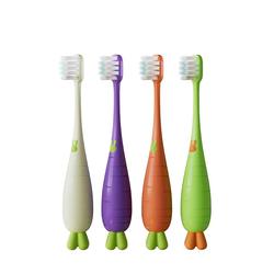 Children's Cartoon Carrot Soft Toothbrush 3-6-12 Years Old Baby Is Suitable For Feather Soft Soft Brush Wire Can Oem Wholesale