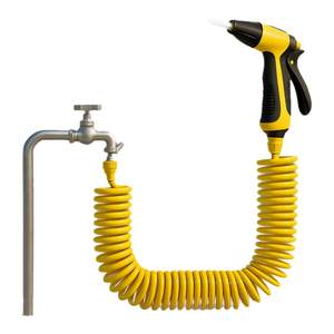
High-pressure car wash water gun household telescopic hose set powerful booster with foam pot nozzle watering flowers and brushing car cleaning