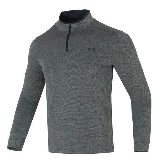 
[Self-operated] Under Armour Long Sleeve T-shirt Men's Winter New Knitted Skin-friendly Comfortable Casual Half Zipper Pullover