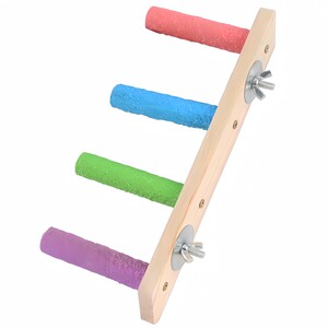 
Special tooth grinding stick for parrot interactive cloud ladder wooden ladder ladder toy tiger bark peony claw mouth swing accessories