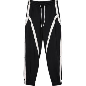 
Niche trendy brand hip-hop loose sweatpants casual trousers dark patchwork color-blocked wide-leg pants leg-sweeping pants for men