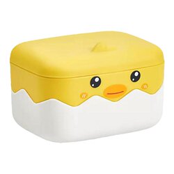 Little Yellow Duck Cute Flip Top Soap Dish Dormitory Soap Dish