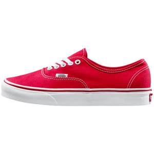 
Vans official classic Authentic red classic canvas shoes low top