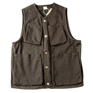 Japanese worker vest neutral tide brand Hong Kong style loose jacket vest male retro multi -pocket sleeveless shoulder men's tide