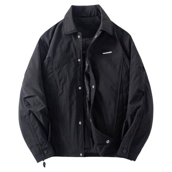 
Winter 90 white duck down light and warm down jacket for men 2026 new casual versatile lapel down jacket jacket