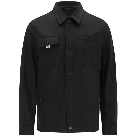 
Navigare Italian small sailing casual high-end shirt jacket men's autumn black workwear lapel jacket