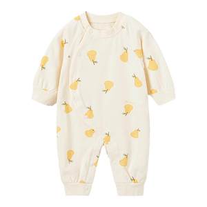 Children's thai baby onesie spring and autumn pure cotton baby clothes children's ha-wear boys home lingerie girls crawling clothes