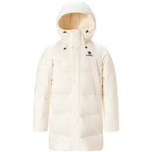 
Camel Volcano Down Jacket Women 2025 Winter New Couple Warm Duck Down Hooded Down Jacket