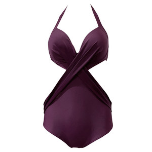 Swimsuit female INS conjoined triangle sexy shows thin beach Bikini black belly steel gathered hot spring swimsuit
