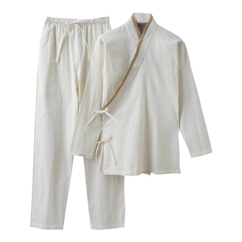 Pánsky čínsky čajový oblek - Hanfu Tang oblek Zen kostým