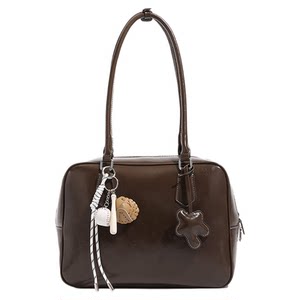 Niche high-end beta toast bag 2026 new fashion bowling bag large capacity shoulder bag commuter women's bag