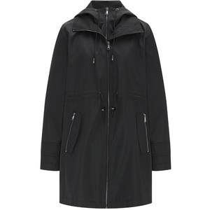 Navigatore Italian small sailboat autumn black windbreaker women's mid to long design sense casual loose jacket