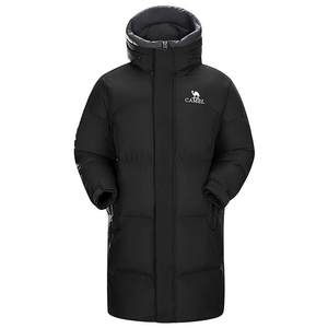
Camel Men's Mid-Length Down Jacket Men's Winter Outdoor Thickened Windproof Warm Duck Down Jacket Waterproof Couple