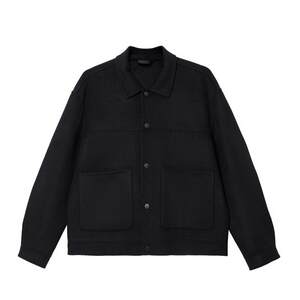 
vj zone Lingzhi Jack Jones men's winter casual solid color sheep wool regular lapel casual jacket woolen coat