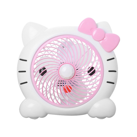 
New dormitory desktop fan ultra quiet cartoon electric fan home cute student mini fan