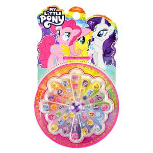 
Little Pony and Baoli Children's Nail Sticker Girls Glitter Powder Nail Art Patch Wear Baby Cartoon New Non-toxic and Noodle Sticker