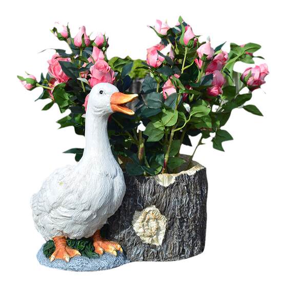 
Chinese pastoral style duck flowerpot ornaments courtyard landscape animal garden villa inn farmhouse decoration