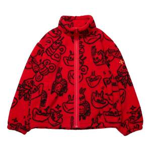 
China Li Ning Ri Jin Dou Jin men and women loose imitation sherpa knitted jacket long-sleeved warm AFDT007
