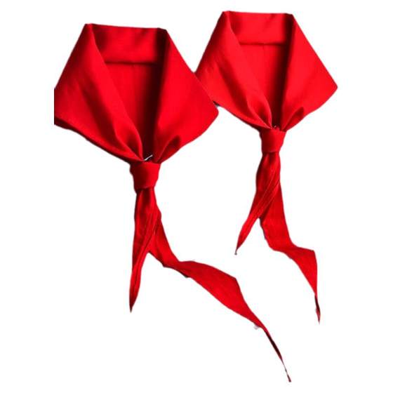 
Primary school students' red scarf cotton wholesale non-shrinking and fading 1.2 meters school general standard red scarf for grades 3-6