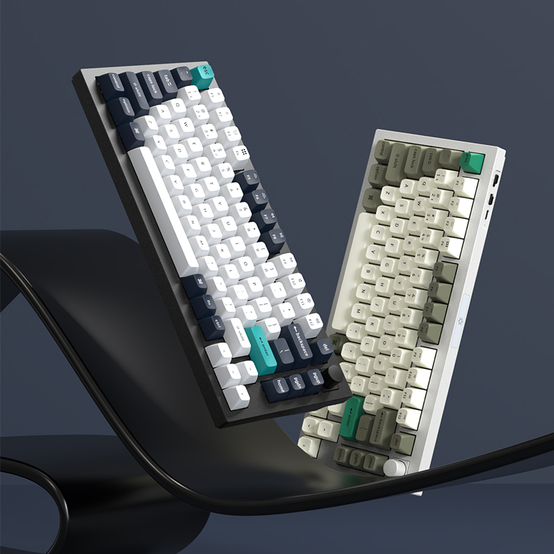 Keychron Q1MAX三模蓝牙无线机械键盘RGB铝坨坨Gasket客制化办公