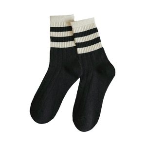 
Socks striped stockings women's mid-calf autumn and winter ins autumn and winter all-match warm stockings thickened pile sports socks