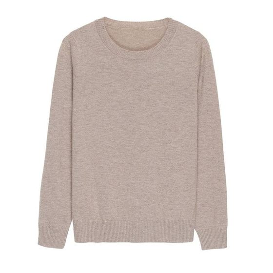 
100% pure cardigan for women's autumn loose round neck thin cashmere sweater inner bottom sweater